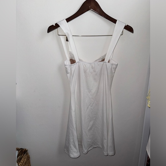 Lace Splicing Sweetheart Neck Tank Dress - Picture 7 of 8